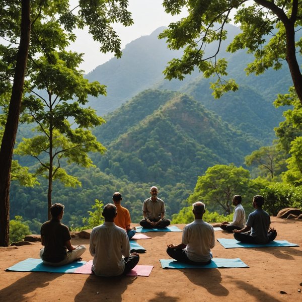 Où trouver des retraites de méditation en pleine nature en Inde?