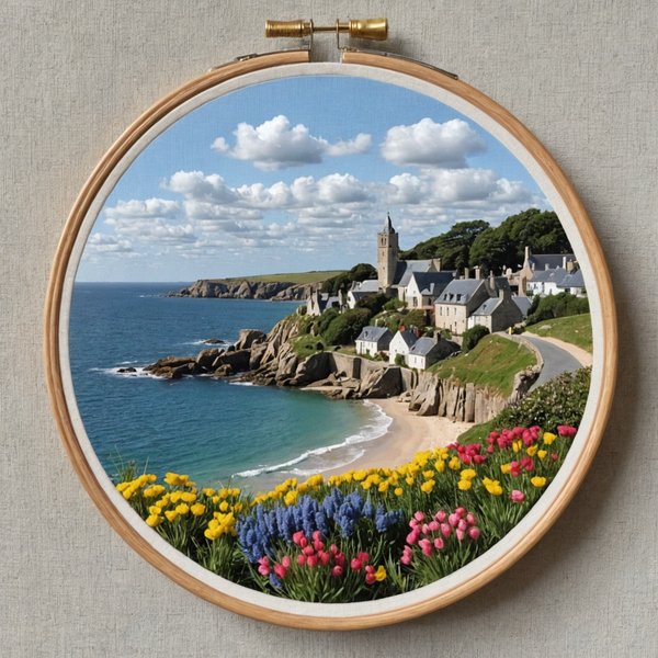 Comment organiser un séjour en Bretagne avec des cours de broderie et des balades en bord de mer?