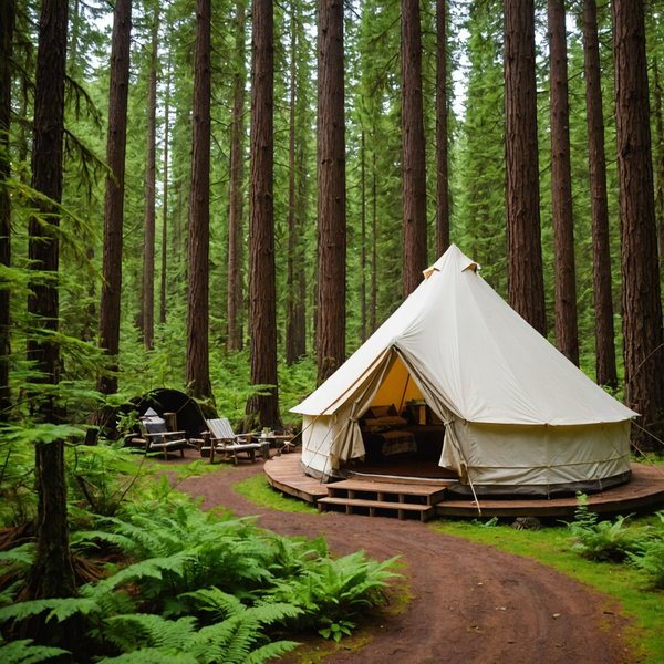 Où trouver les meilleures expériences de glamping dans les forêts de l'Oregon, États-Unis?